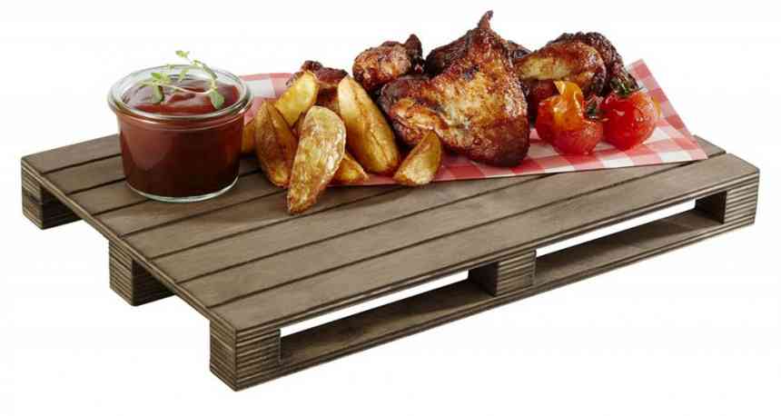 TABLA SERVIR PALET MADERA 30X20CM